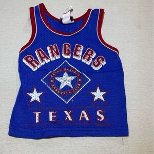 Blue Texas Rangers Tank Top